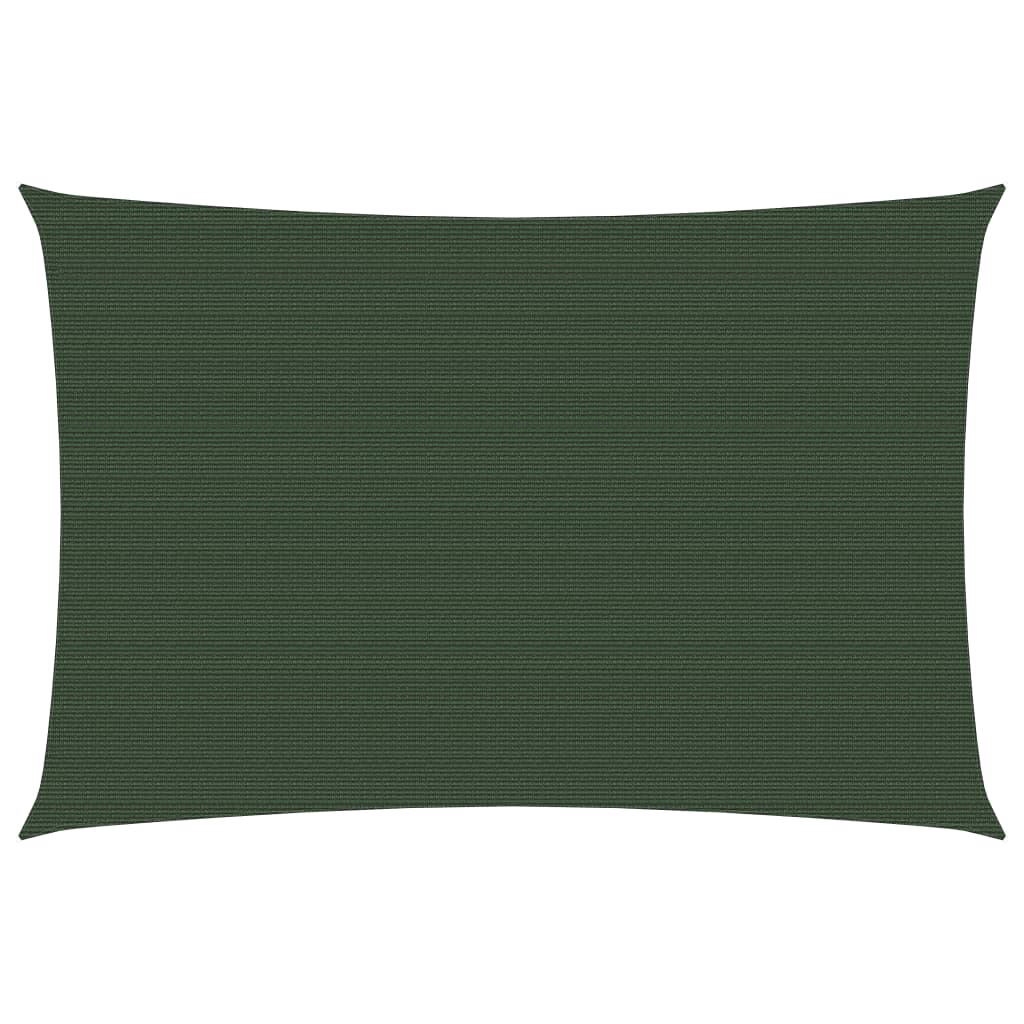 Sunshade Sail 160 g/m² Dark Green 2.5x4.5 m HDPE