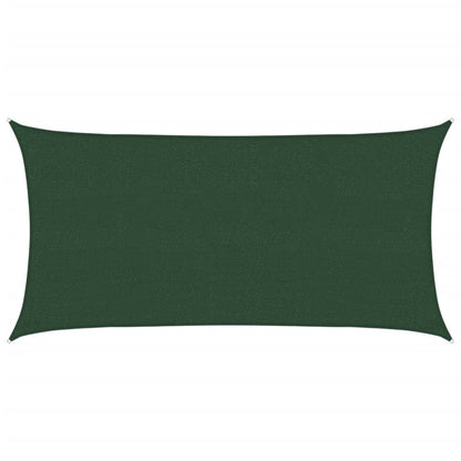 Sunshade Sail 160 g/m² Dark Green 2.5x5 m HDPE