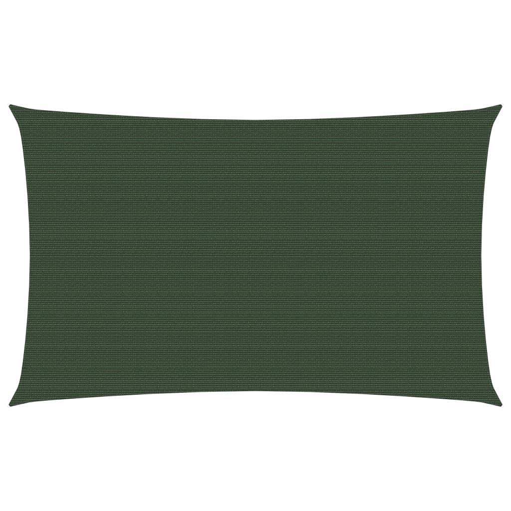 Sunshade Sail 160 g/m² Dark Green 3x5 m HDPE