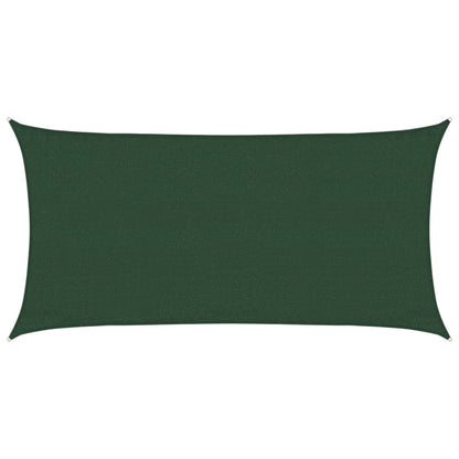 Sunshade Sail 160 g/m² Dark Green 3x6 m HDPE