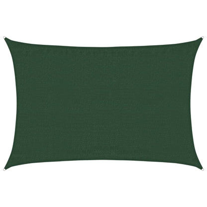 Sunshade Sail 160 g/m² Dark Green 3.5x4.5 m HDPE