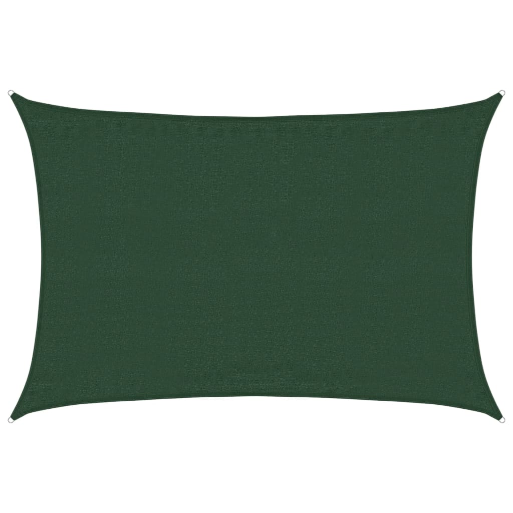 Sunshade Sail 160 g/m² Dark Green 3.5x5 m HDPE