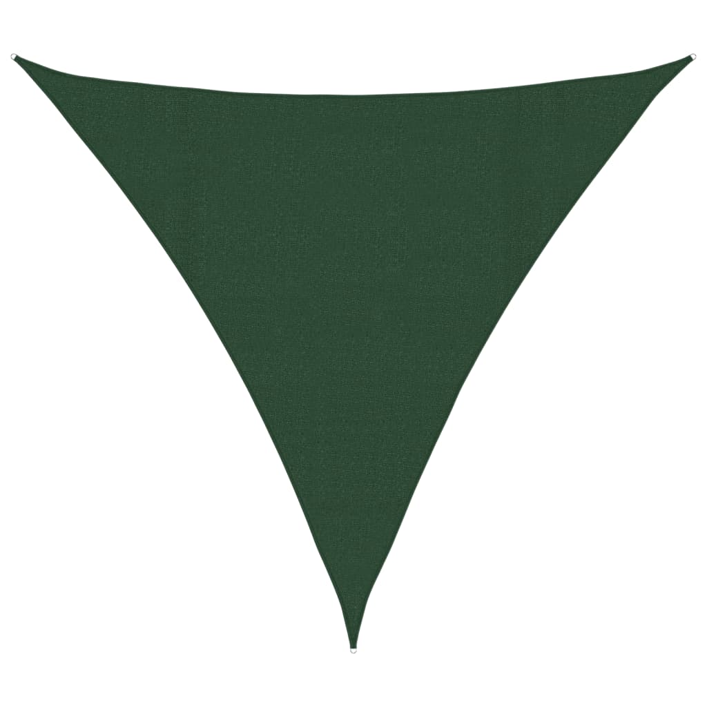 Sunshade Sail 160 g/m² Dark Green 4x4x4 m HDPE