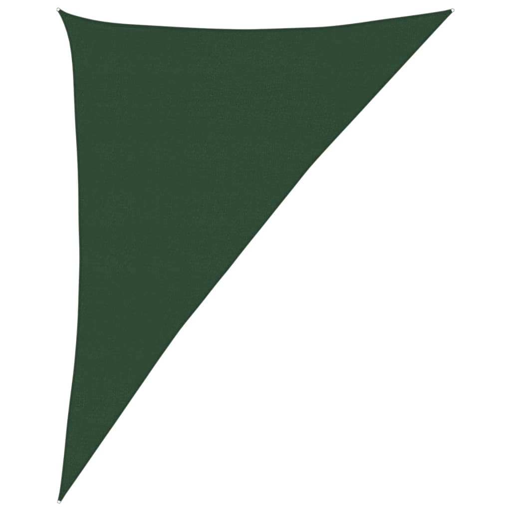 Sunshade Sail 160 g/m² Dark Green 4x5x6.8 m HDPE