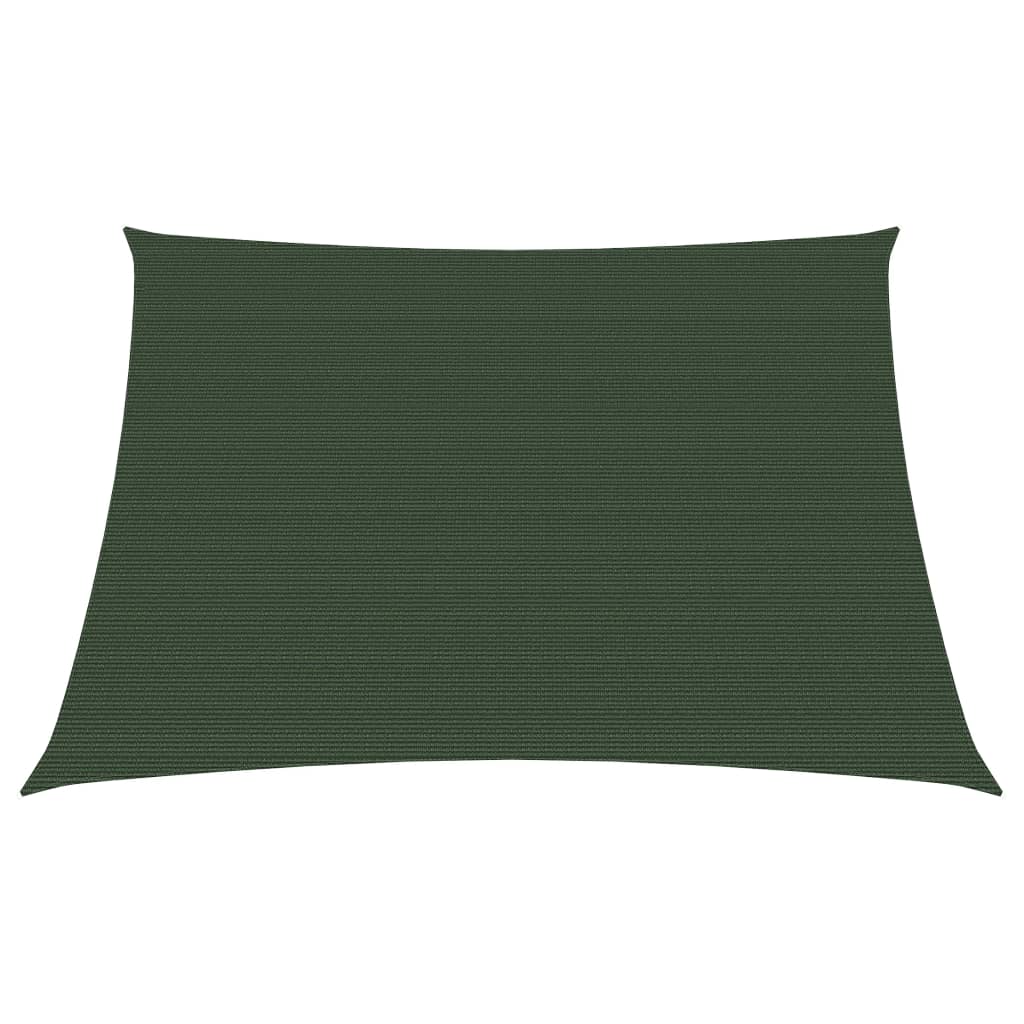 Sunshade Sail 160 g/m² Dark Green 3/4x2 m HDPE