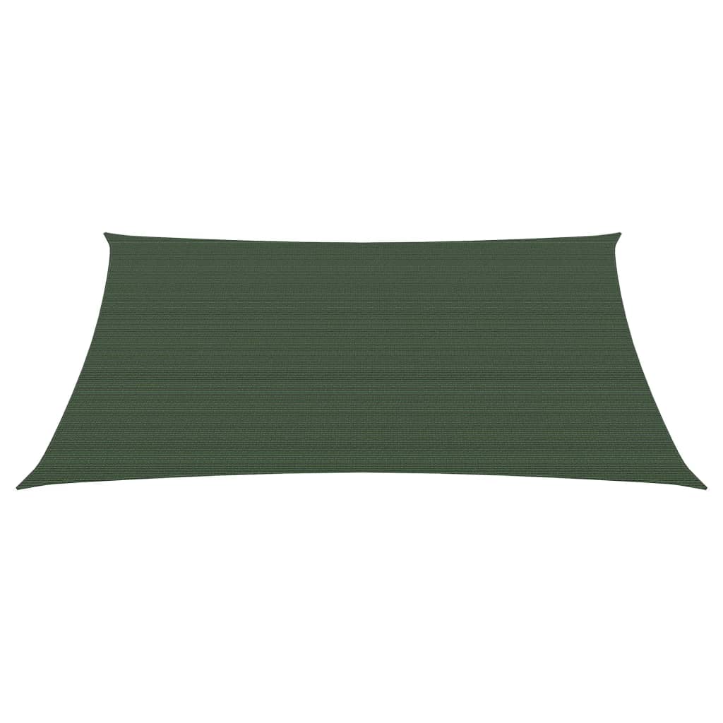 Sunshade Sail 160 g/m² Dark Green 3/4x3 m HDPE