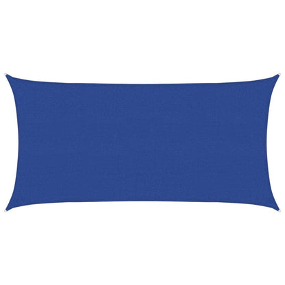 Sunshade Sail 160 g/m² Rectangular Blue 2.5x5 m HDPE