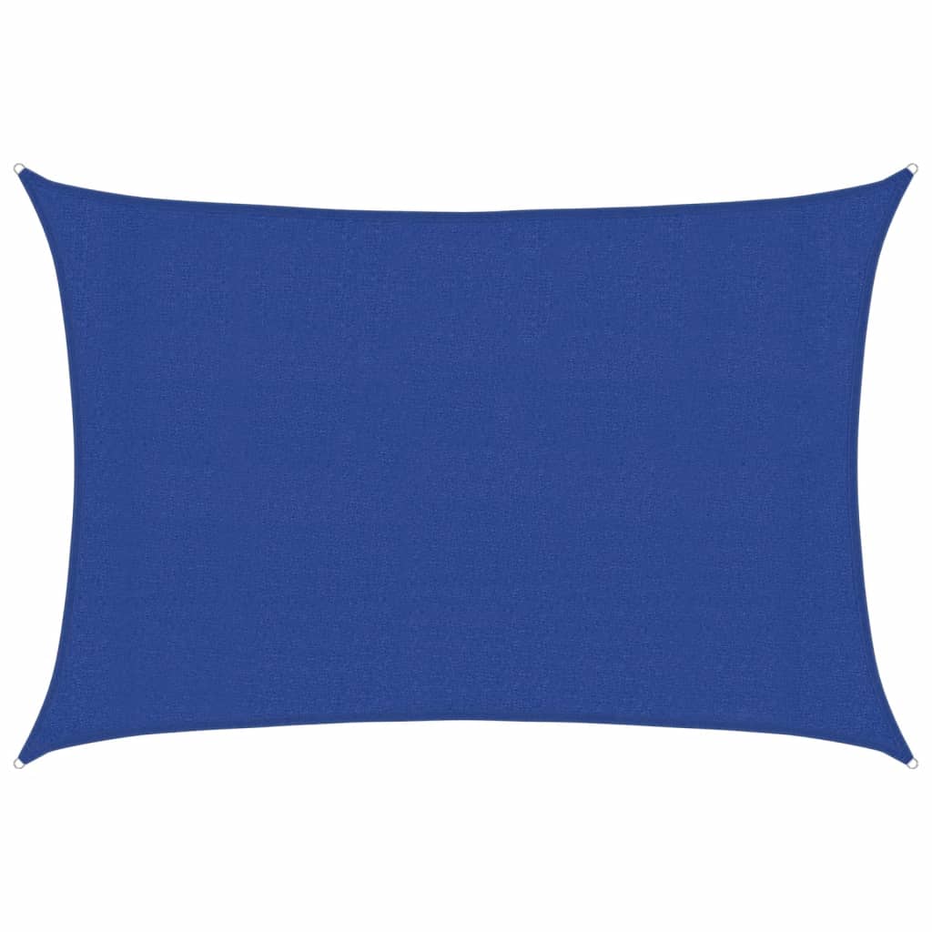 Sunshade Sail 160 g/m² Rectangular Blue 3x4.5 m HDPE