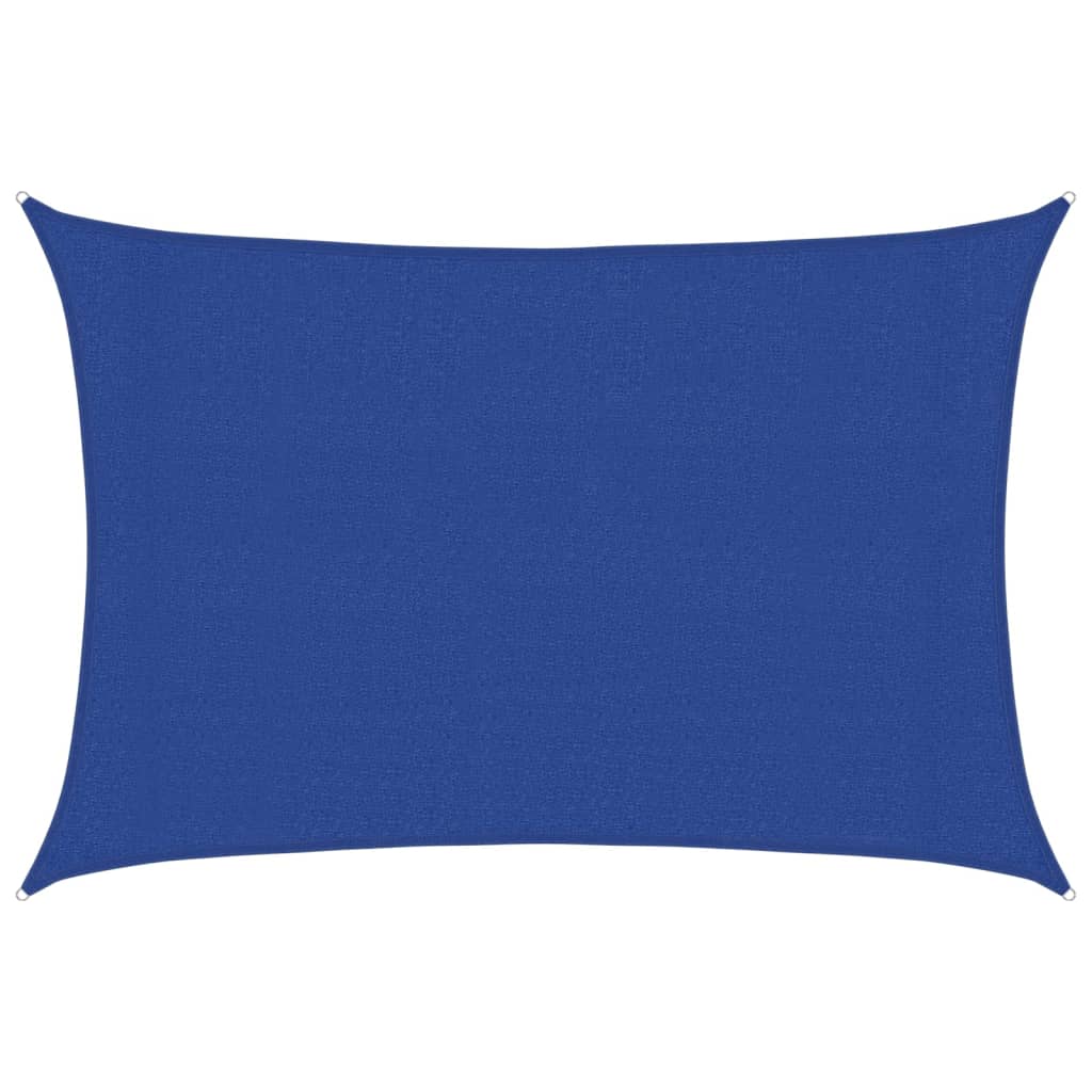 Sunshade Sail 160 g/m² Rectangular Blue 3x5 m HDPE