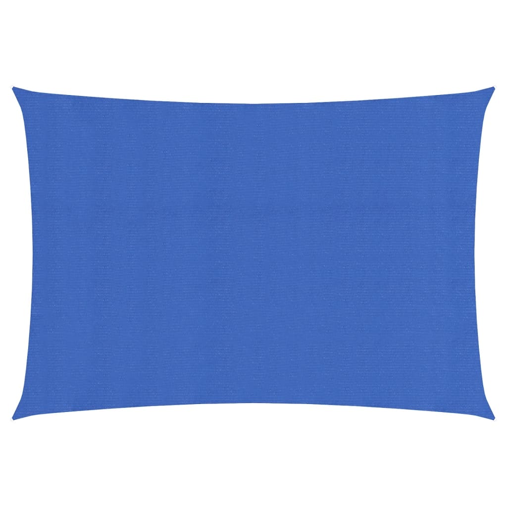 Sunshade Sail 160 g/m² Rectangular Blue 3.5x5 m HDPE