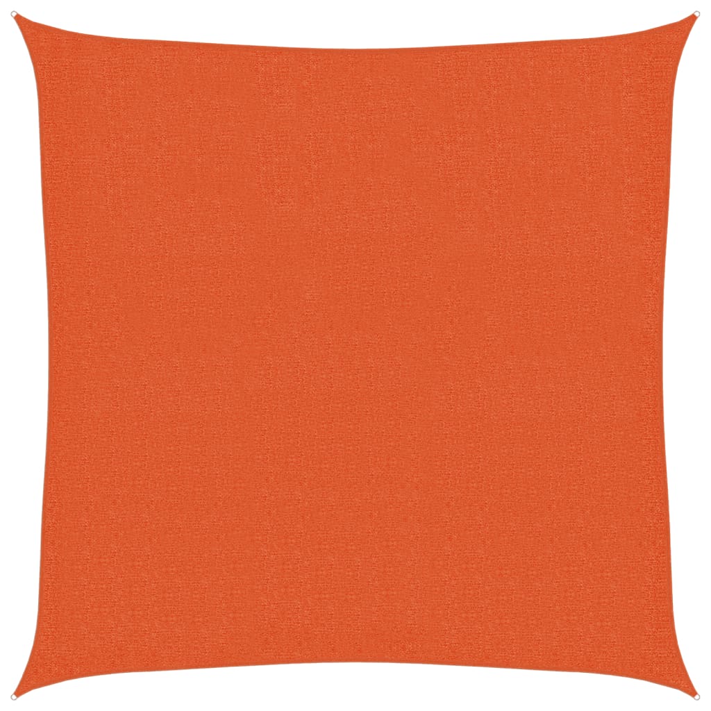 Sunshade Sail 160 g/m² Orange 2.5x2.5 m HDPE