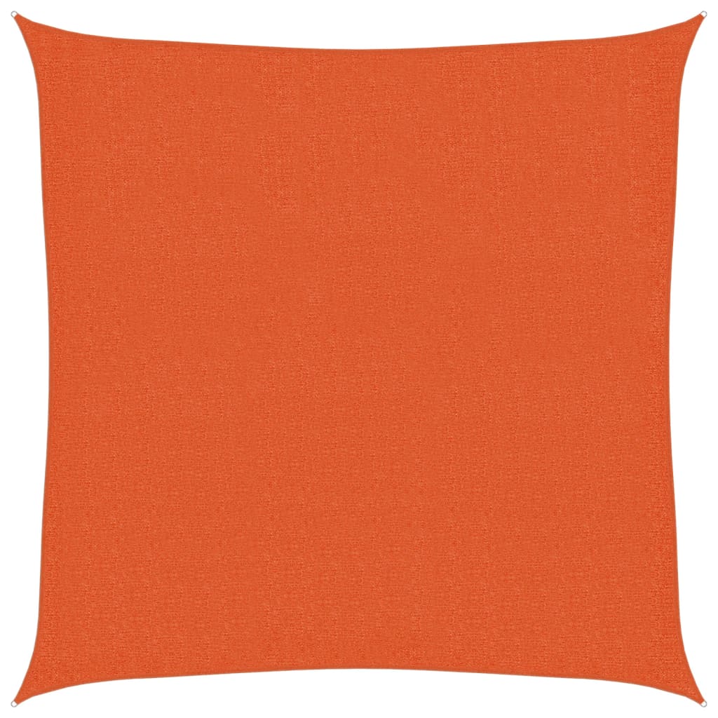 Sunshade Sail 160 g/m² Orange 3x3 m HDPE