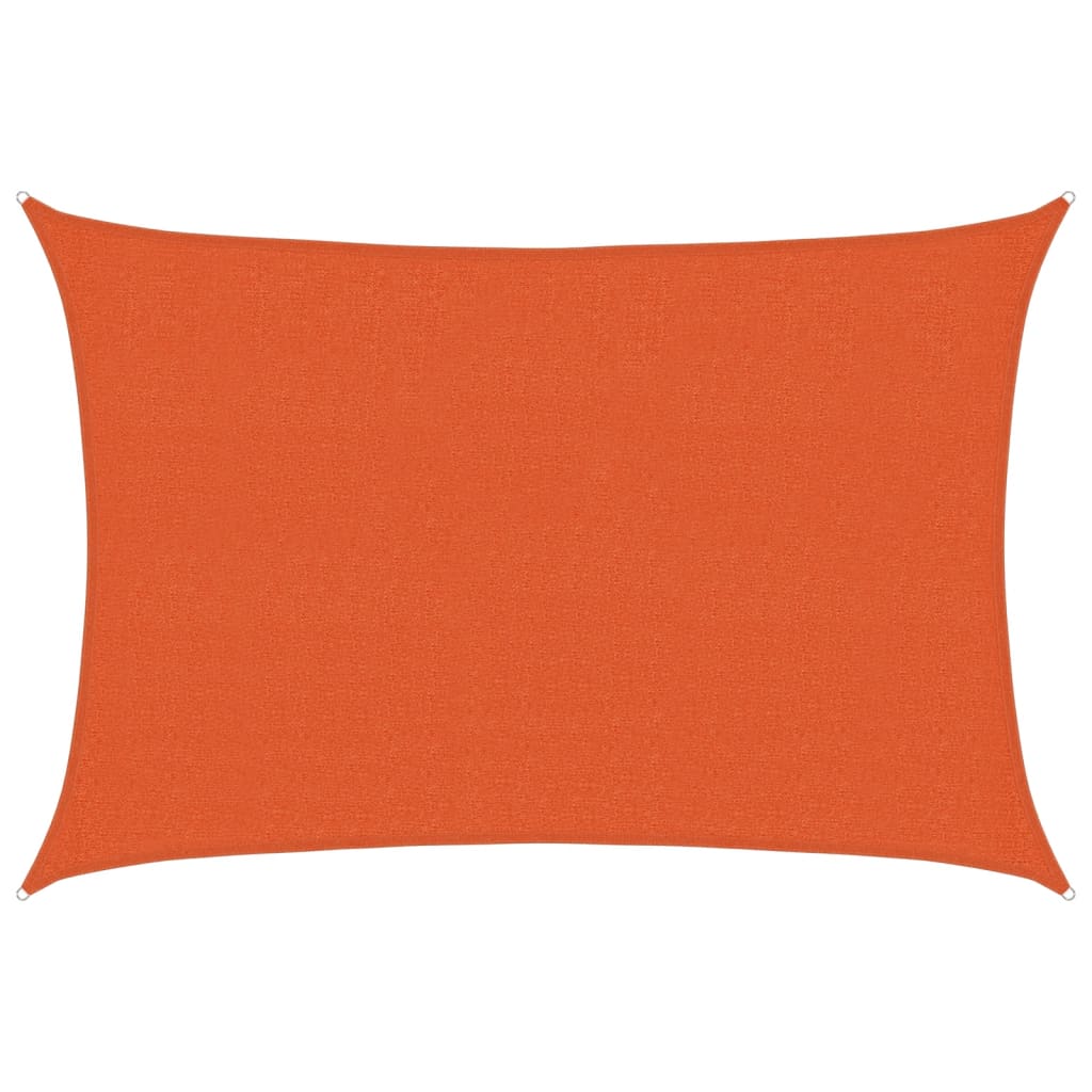 Sunshade Sail 160 g/m² Orange 2.5x3.5 m HDPE