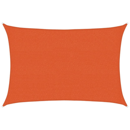 Sunshade Sail 160 g/m² Orange 2.5x4 m HDPE