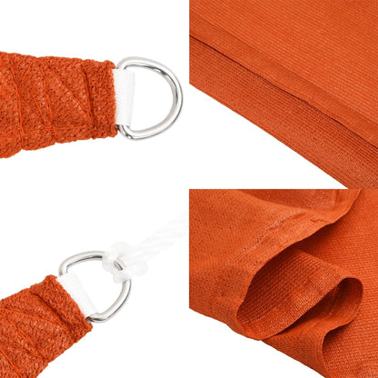 Sunshade Sail 160 g/m² Orange 2.5x4 m HDPE