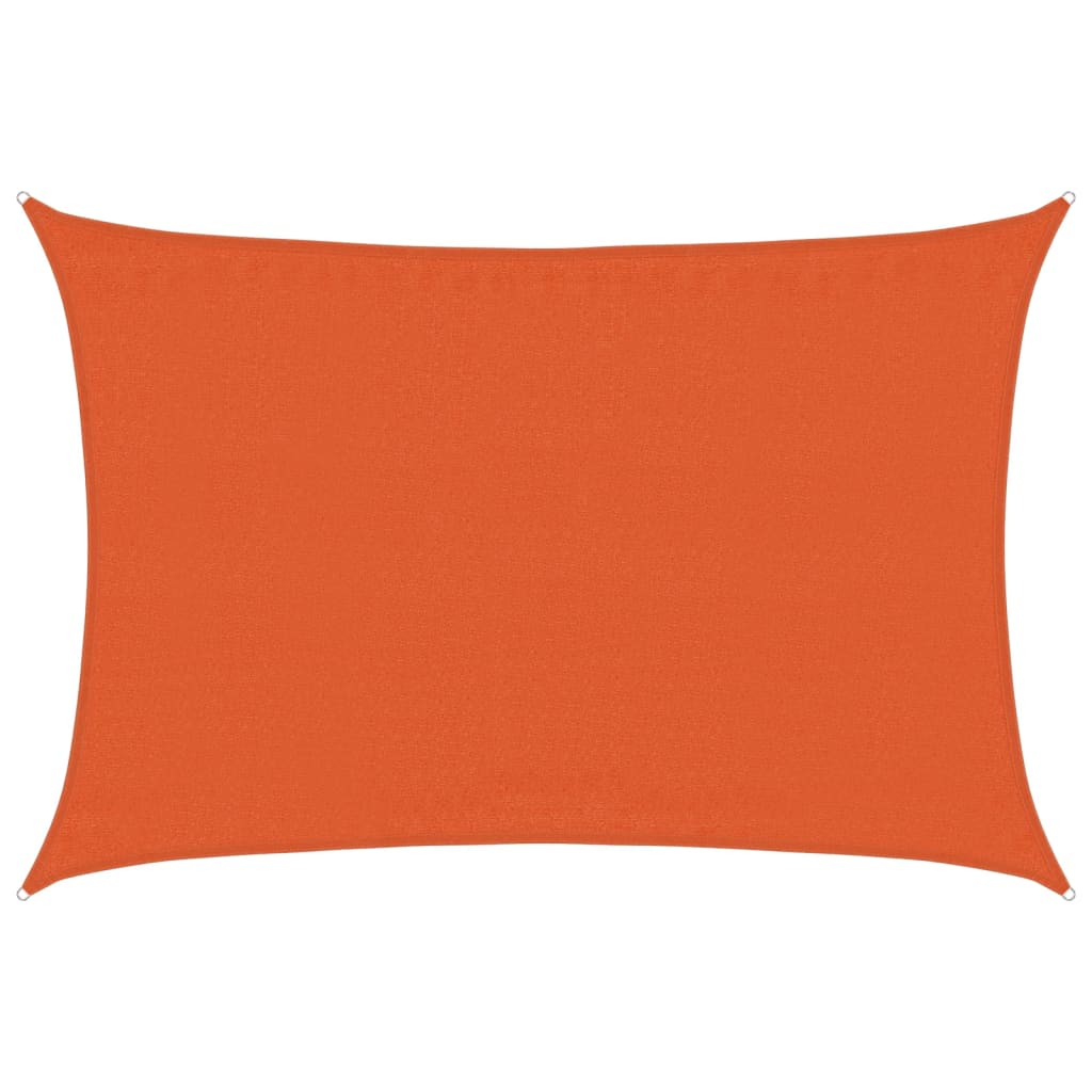 Sunshade Sail 160 g/m² Orange 3.5x4.5 m HDPE