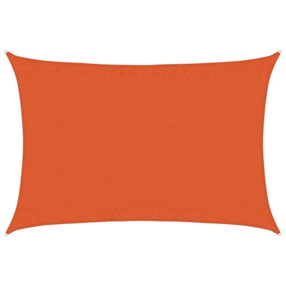 Sunshade Sail 160 g/m² Orange 3.5x4.5 m HDPE