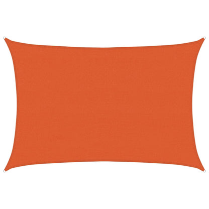 Sunshade Sail 160 g/m² Orange 3.5x5 m HDPE