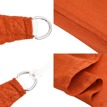 Sunshade Sail 160 g/m² Orange 3.5x3.5x4.9 m HDPE