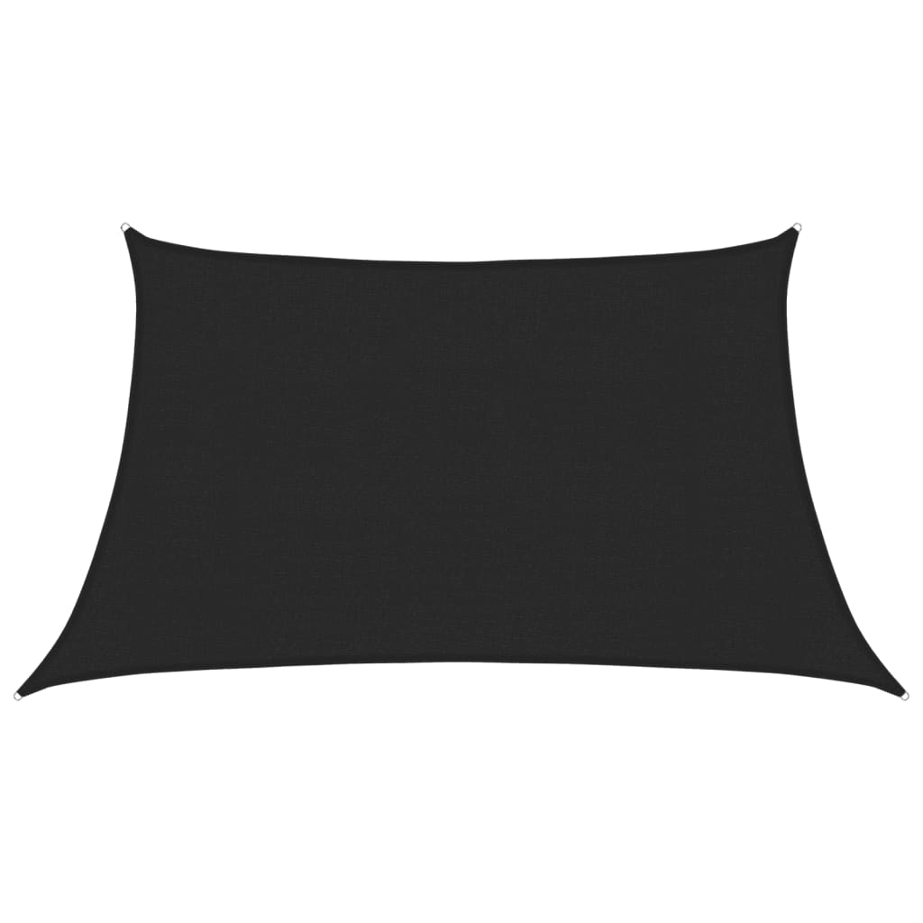 Sunshade Sail 160 g/m² Black 3/4x2 m HDPE