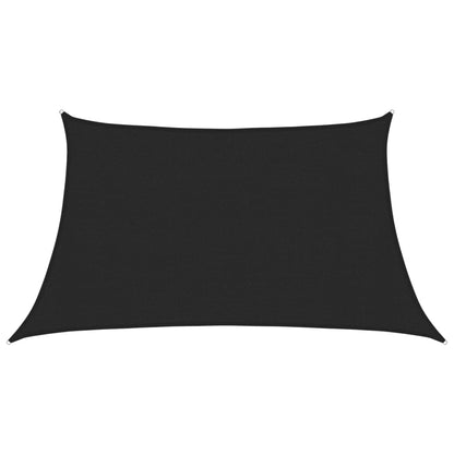 Sunshade Sail 160 g/m² Black 3/4x2 m HDPE