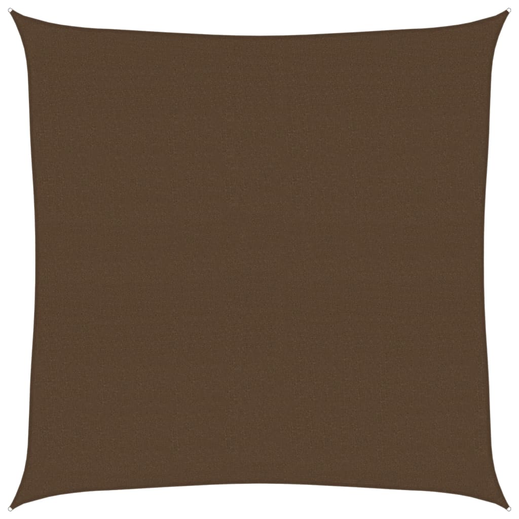 Sunshade Sail 160 g/m² Brown 4x4 m HDPE