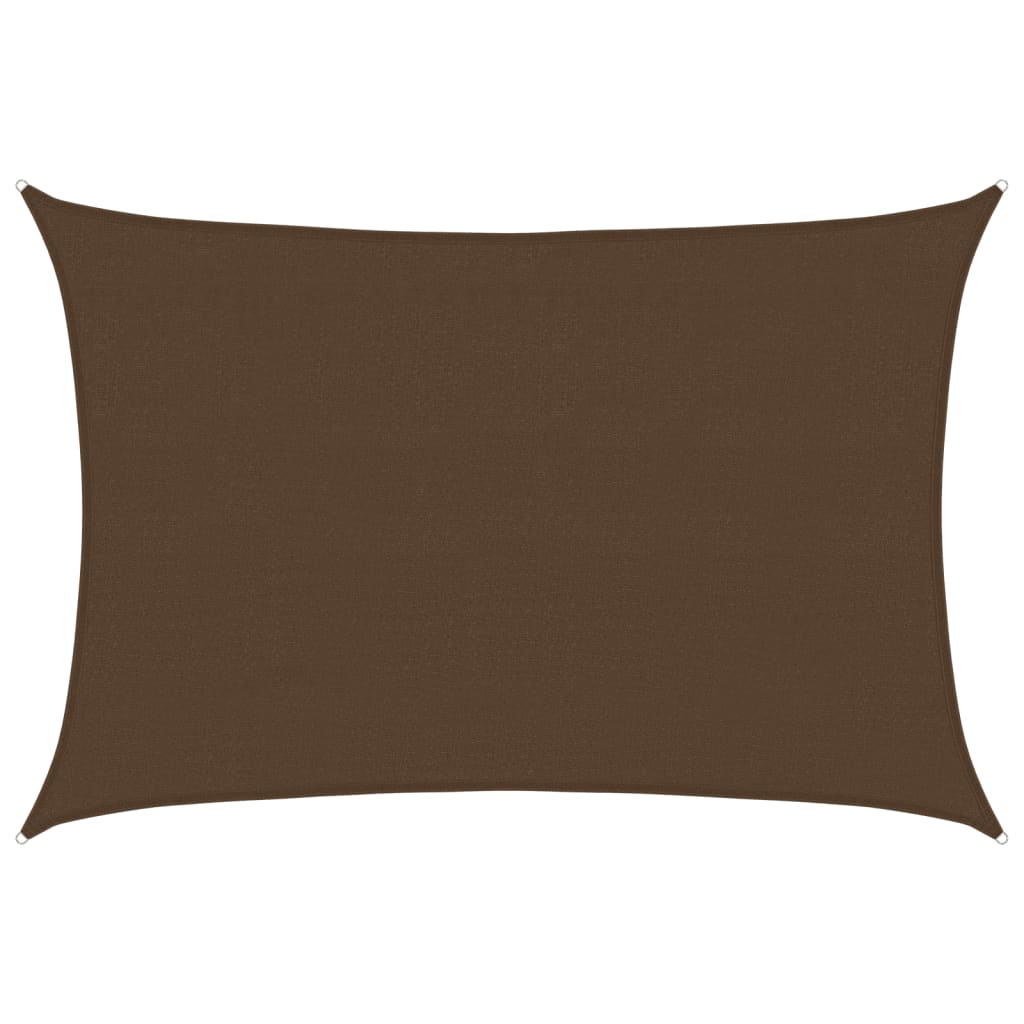 Sunshade Sail 160 g/m² Brown 4x5 m HDPE