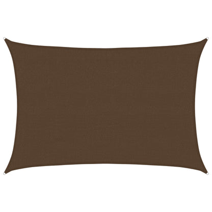 Sunshade Sail 160 g/m² Brown 4x5 m HDPE