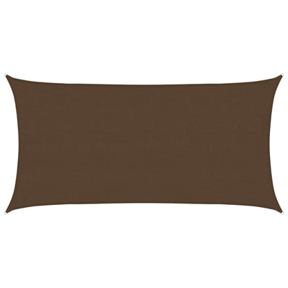 Sunshade Sail 160 g/m² Brown 4x7 m HDPE