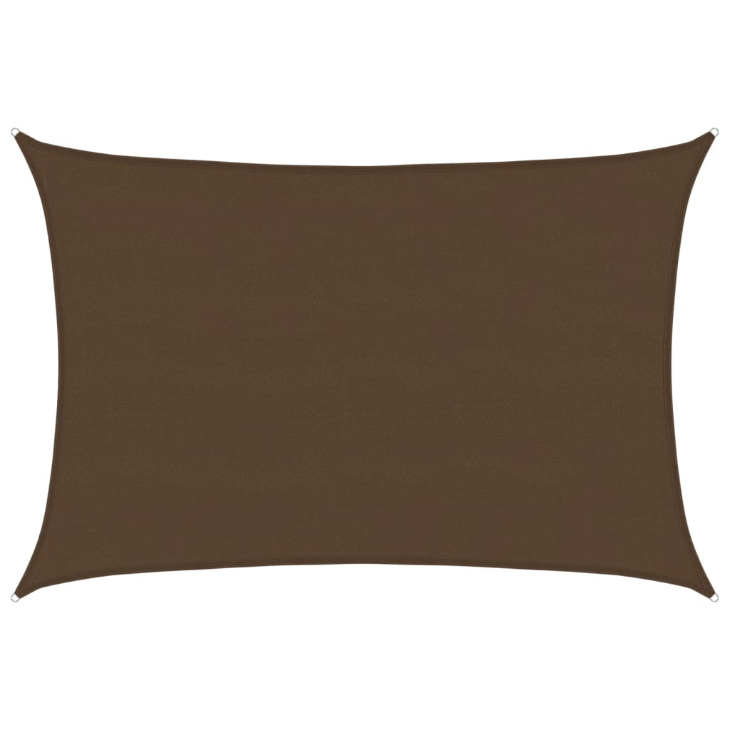 Sunshade Sail 160 g/m² Brown 5x6 m HDPE