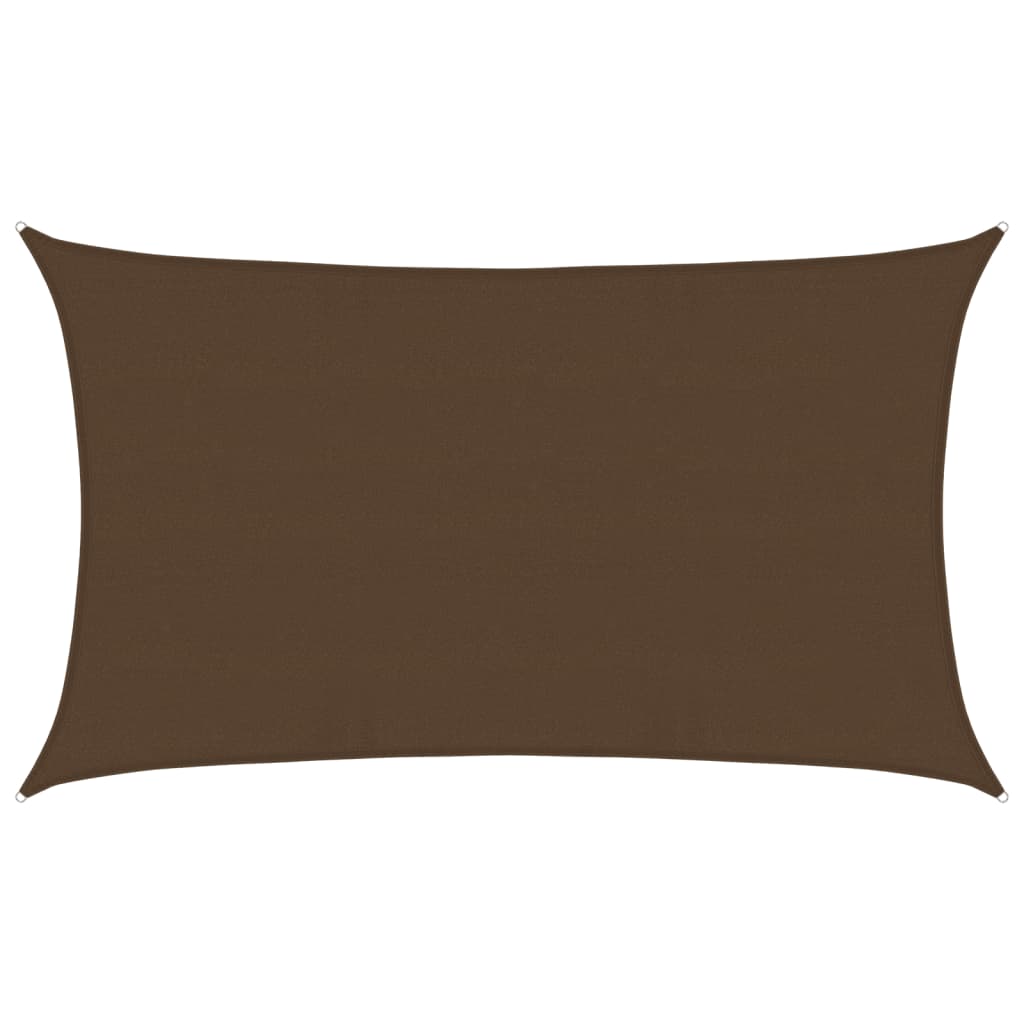 Sunshade Sail 160 g/m² Brown 5x8 m HDPE