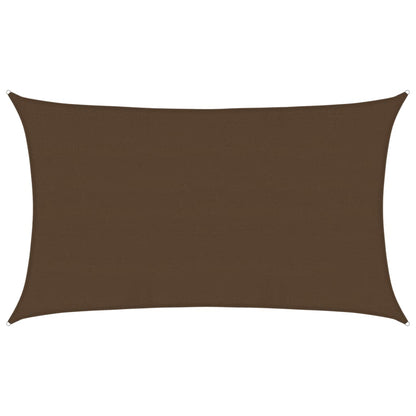 Sunshade Sail 160 g/m² Brown 5x8 m HDPE