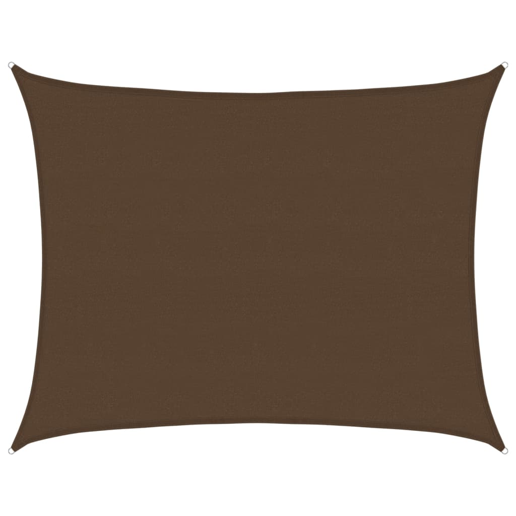 Sunshade Sail 160 g/m² Brown 6x7 m HDPE