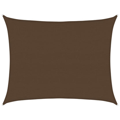 Sunshade Sail 160 g/m² Brown 6x7 m HDPE