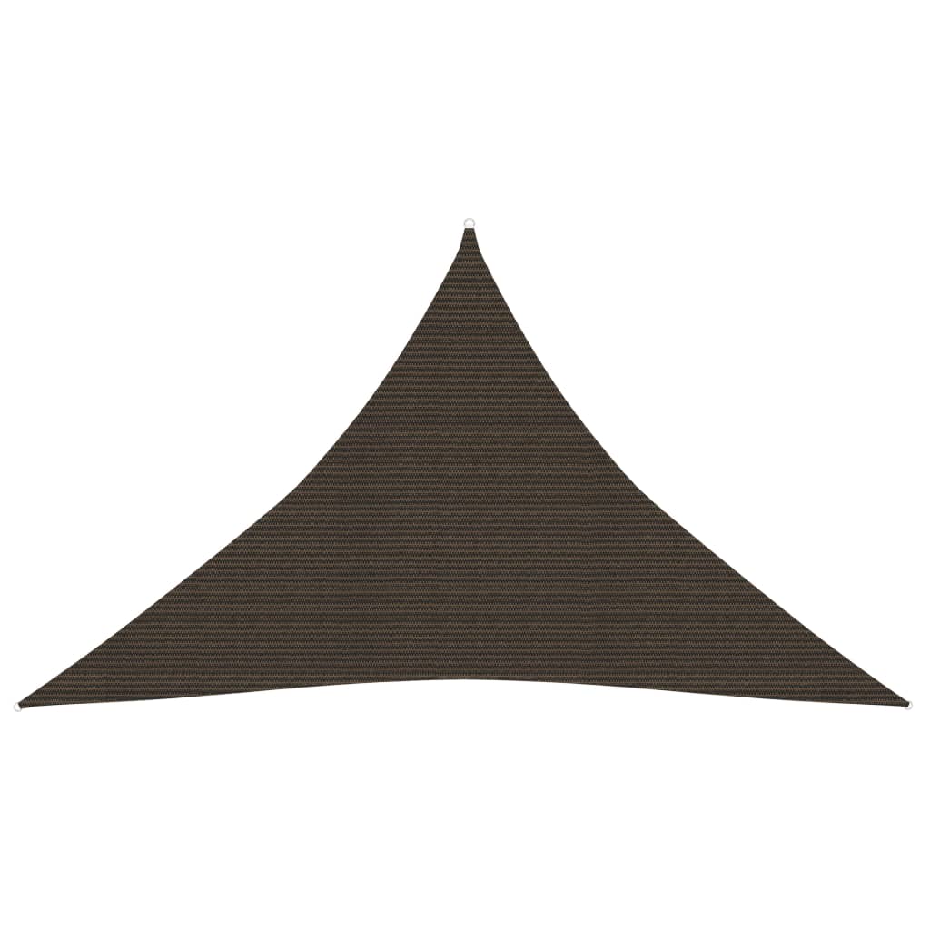 Sunshade Sail 160 g/m² Brown 3.5x3.5x4.9 m HDPE