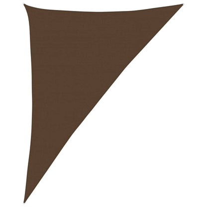 Sunshade Sail 160 g/m² Brown 4x5x6.8 m HDPE