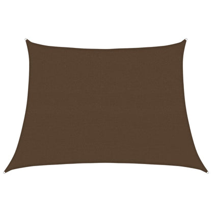 Sunshade Sail 160 g/m² Brown 4/5x3 m HDPE