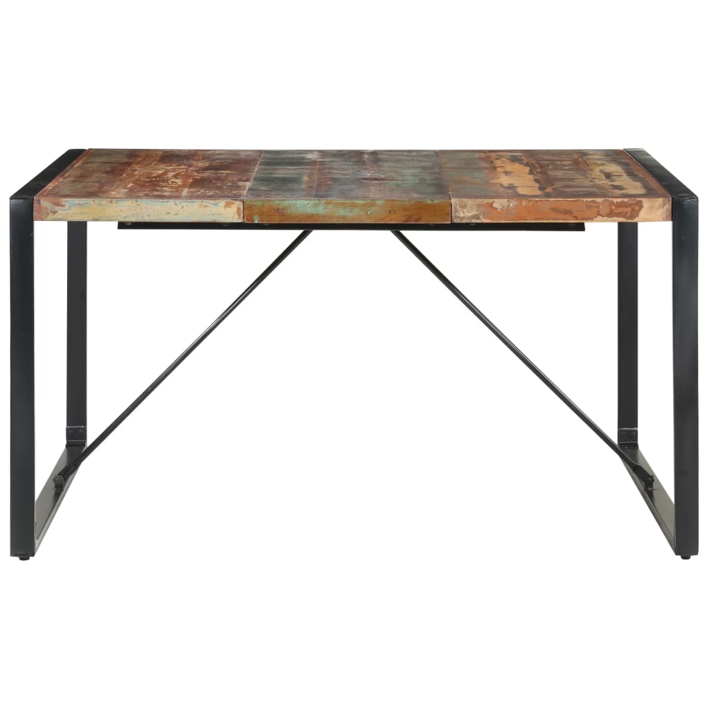 Dining Table 140x140x75 cm Solid Reclaimed Wood