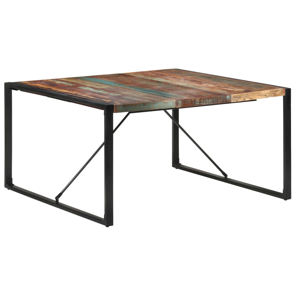 Dining Table 140x140x75 cm Solid Reclaimed Wood