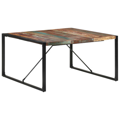 Dining Table 140x140x75 cm Solid Reclaimed Wood