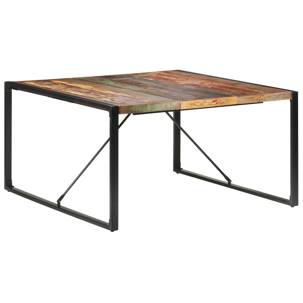 Dining Table 140x140x75 cm Solid Reclaimed Wood