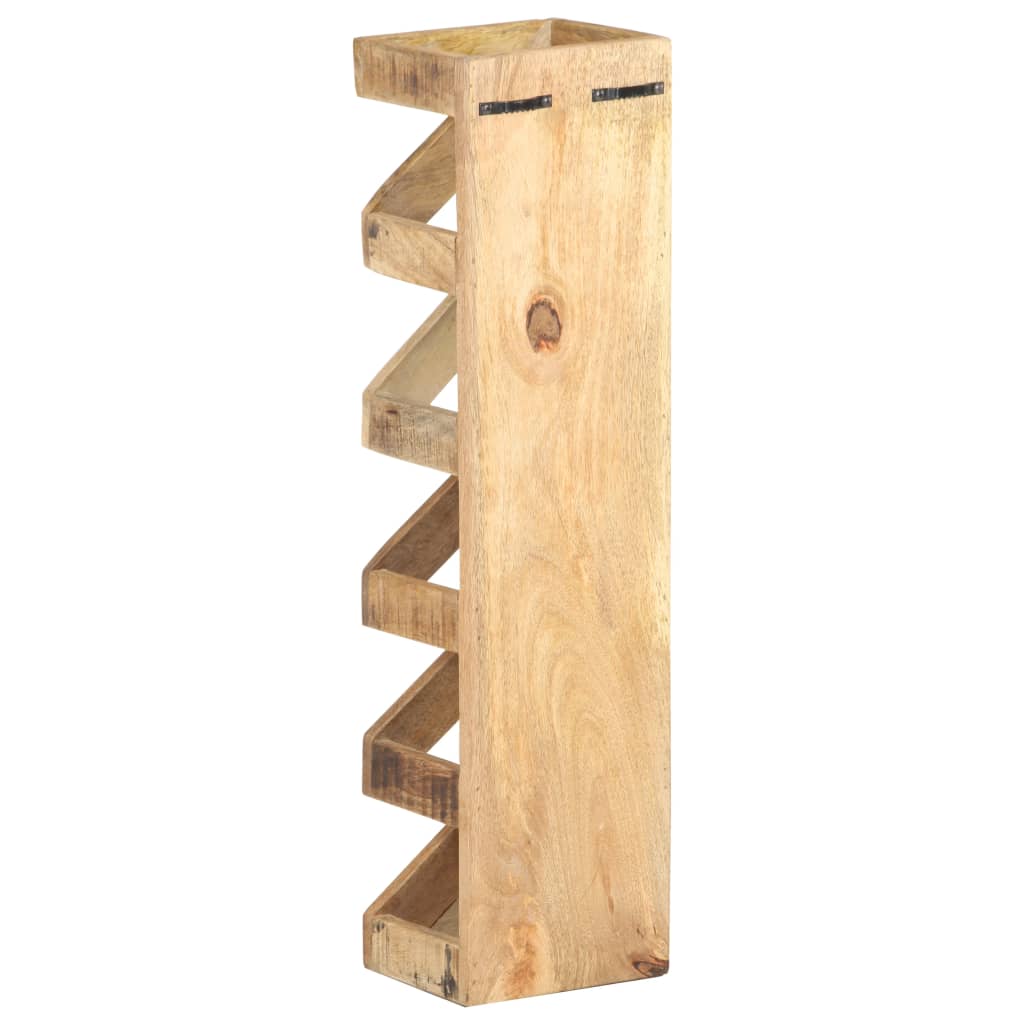 Wine Rack for 5 Bottles Solid Mango Wood