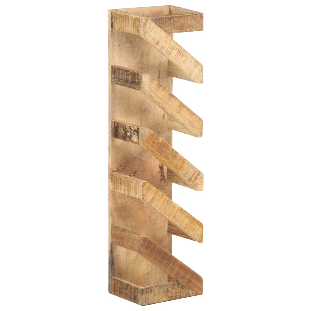 Wine Rack for 5 Bottles Solid Mango Wood