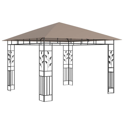 Gazebo with Mosquito Net 3x3x2.73 m Taupe 180 g/m²