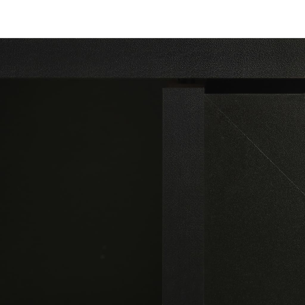 Bathroom Mirror Cabinet Black 66x17x63 cm MDF