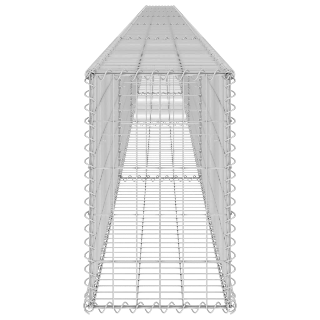 Gabion Wall with Covers Galvanised Steel 900x30x50 cm