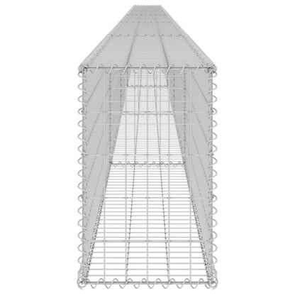 Gabion Wall with Covers Galvanised Steel 900x30x50 cm