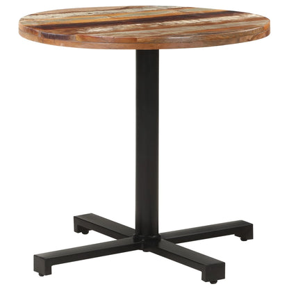 Bistro Table Round Ø80x75 cm Solid Reclaimed Wood