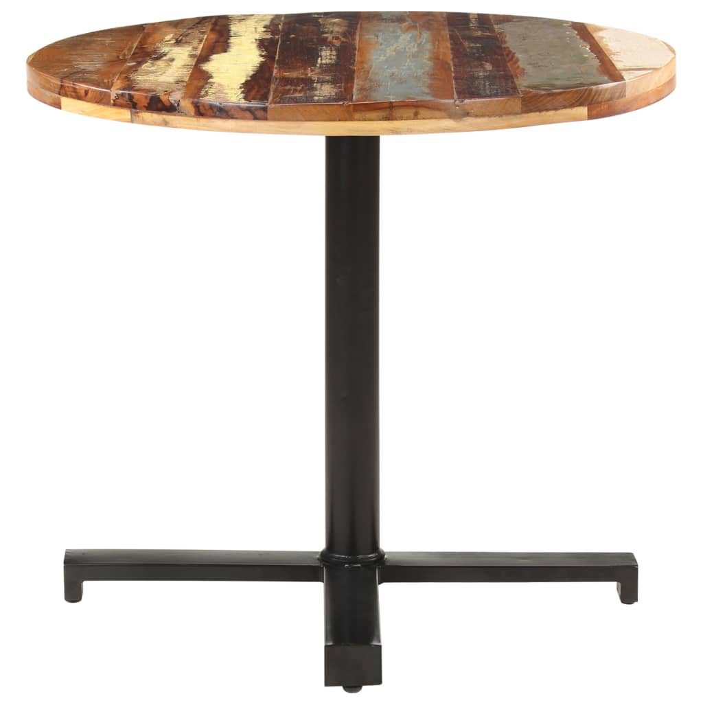 Bistro Table Round Ø80x75 cm Solid Reclaimed Wood