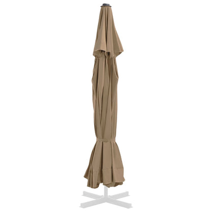 Replacement Fabric for Outdoor Parasol Taupe 500 cm